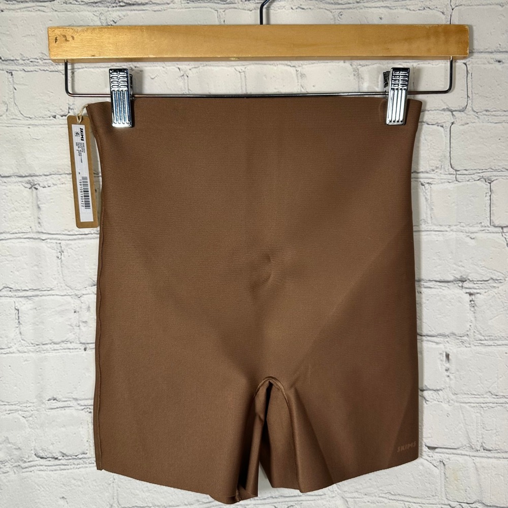 New SKIMS Body Core Control Shortie Jasper Brown Shapewear BO-SHO-11440W Small